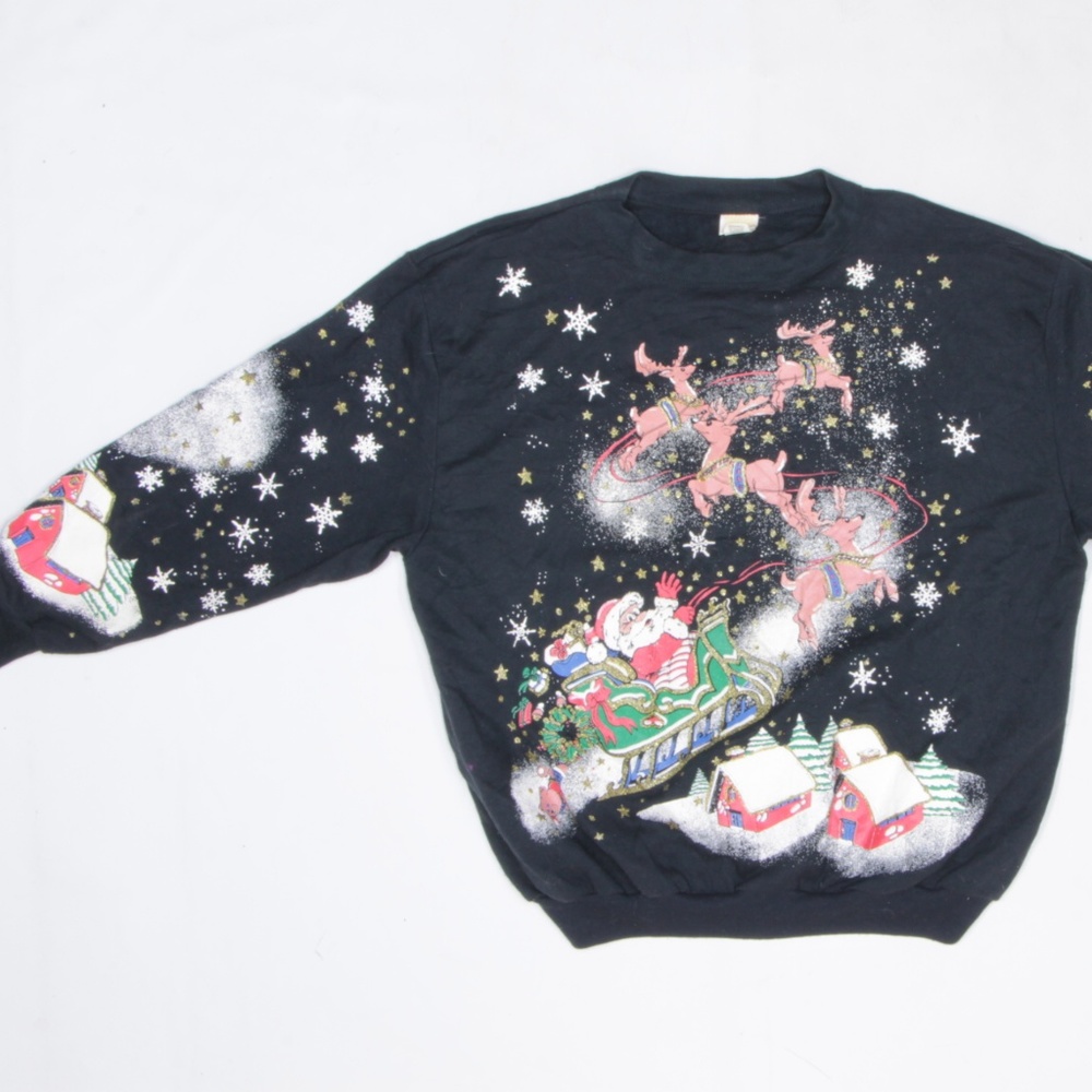 Vintage Christmas Xmas Santa Ugly Sweatshirt